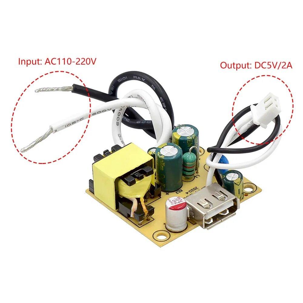 10 W 5 V 2 A AC-DC Moduł zasilania przełączającego Izolowane zasilanie AC 110 V 220 V do DC 5 V Przełącznik Przetwornica obniżająca napięcie Goła płytka drukowana