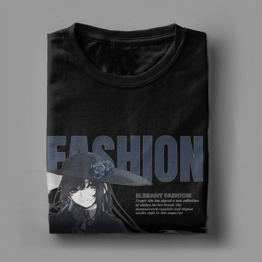 Men T-Shirts Ado Wish Tour Vintage 100% Cotton Tee Shirt Short Sleeve Japan Singer T Shirt O Neck Tops New Arrival