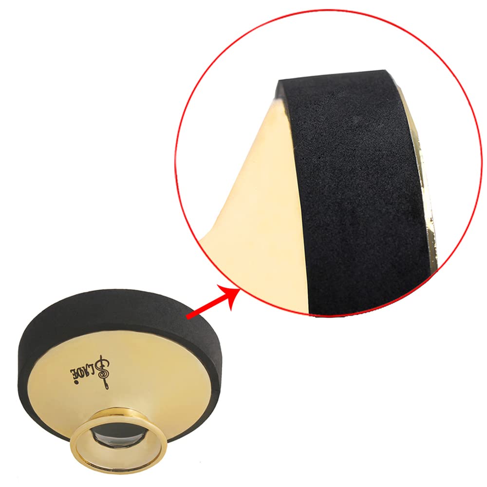 Bulaned Lightweight ABS Mute Silencer for Alto SaxophoneSaxophone