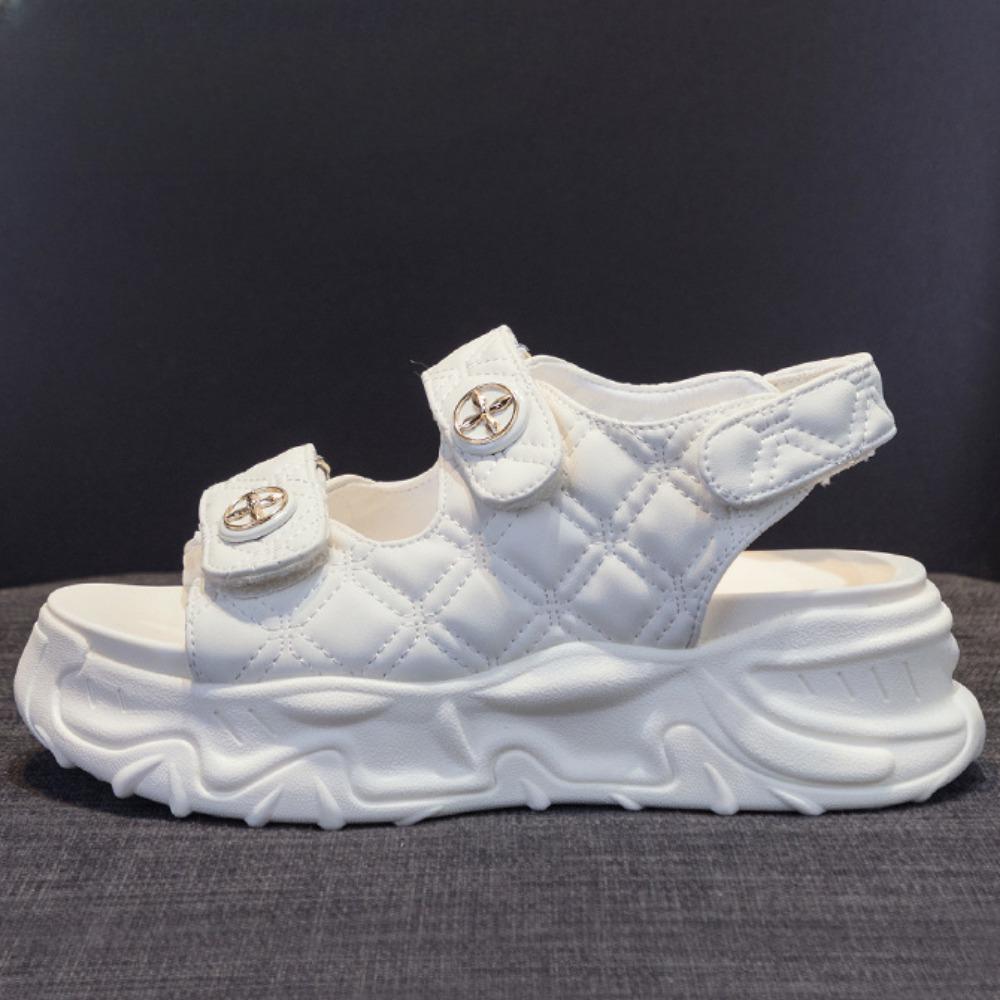Summer Joker Women Platform Muffin Velcro Sports Beach Sandals