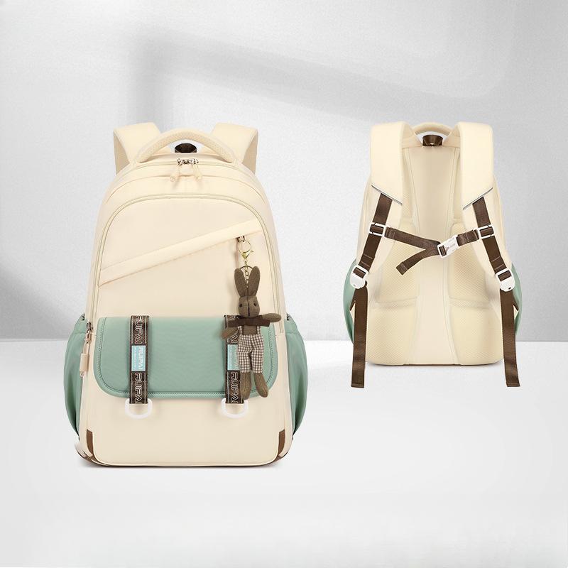 Schoolbag for Junior High School Girls: Large-capacity, Light-duty and Spine-protecting Schoolbag for Girls In Grades Three To Six of Primary School