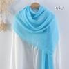 Sciarpa da donna in cotone lino seta - Per tutte le stagioni, colore unito, versatile foulard per testa e parasole