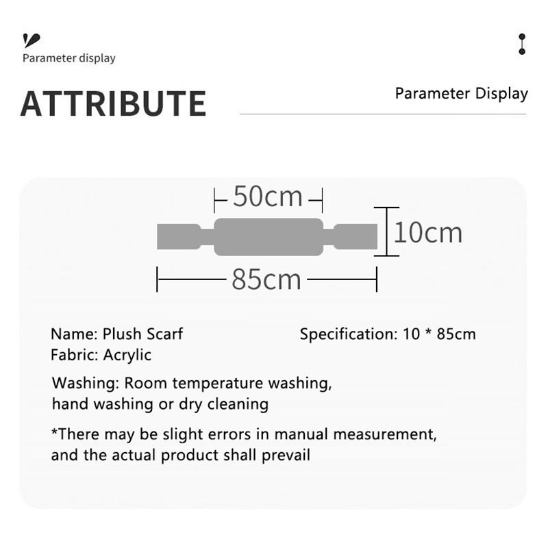 Winter Plush Scarf Woman Thick Imitation Rabbit Fur Scarf Collar Knit Cross Outdoor Cycling Windproof Neck Protect Neck Warmer