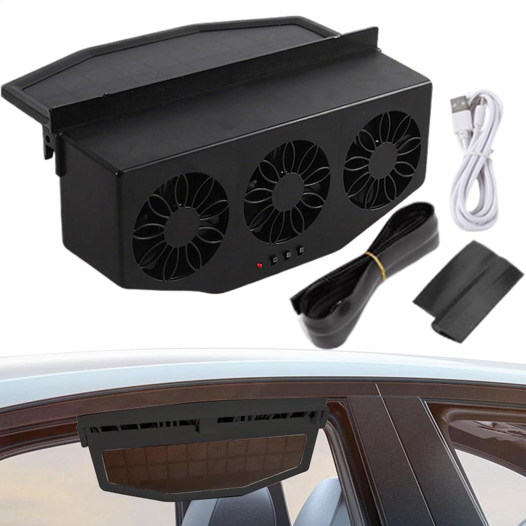Neuer Auto Solar Abluftventilator Auto Luftzirkulation Kühlventilator Sommer Innenraum Kühlwerkzeug Fenster Abluftventilator Zubehör Dropship