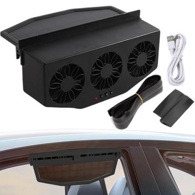 Nouveau Ventilateur d'Échappement Solaire pour Voiture Ventilateur de Refroidissement de Circulation d'Air Automatique Outil de Refroidissement Intérieur d'Été Accessoires de Ventilateur d'Échappement de Fenêtre dropship