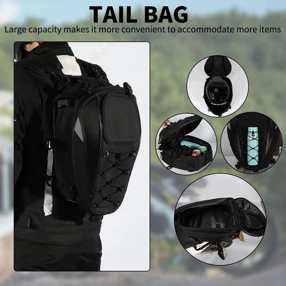 Reflektierende Motorrad-Rücksitztasche Wasserdichter Fahrer-Rucksack Motorradzubehör
