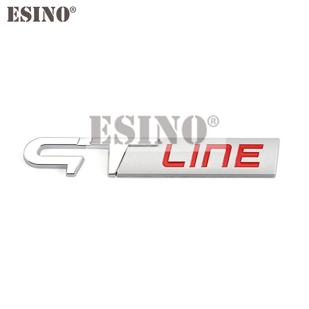 JWRQ5 Car Styling 3D Metal Chrome Zinc Alloy Emblem Badge for Renault GT Line Clio Captur Megane Kadjar Arkana Koleos Sandero Safrane