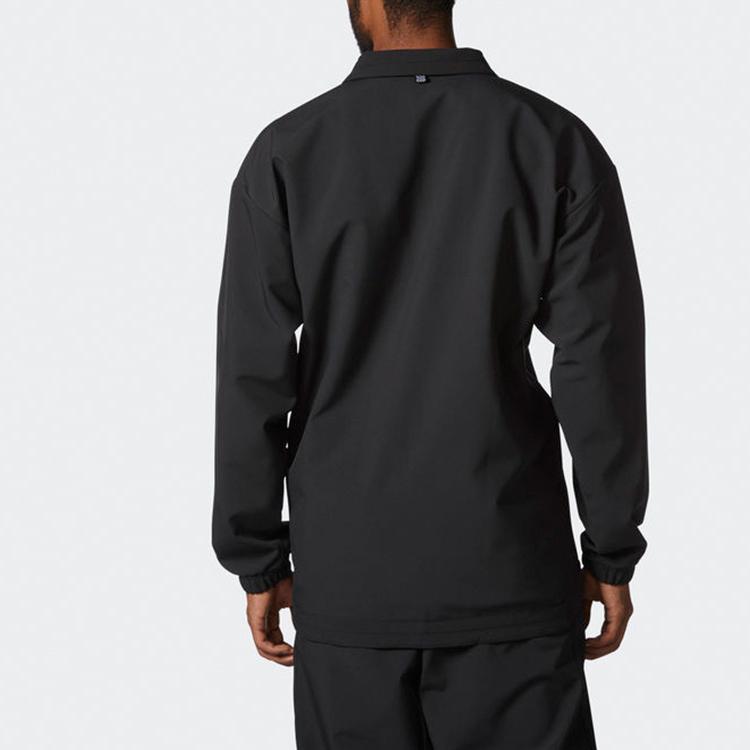 Adidas Originals Trefoil Comfort Button Casual Sports Jacket Men Outerwear Black BS4578