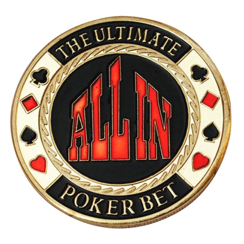 Kovové žetony do pokeru Puky pro dealery Žetony Ochrana na karty Pokerová karta Kovová mince Pokerový dárek pro ženy, muže