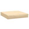 2 Piece Pallet Cushions Beige Melange Fabric
