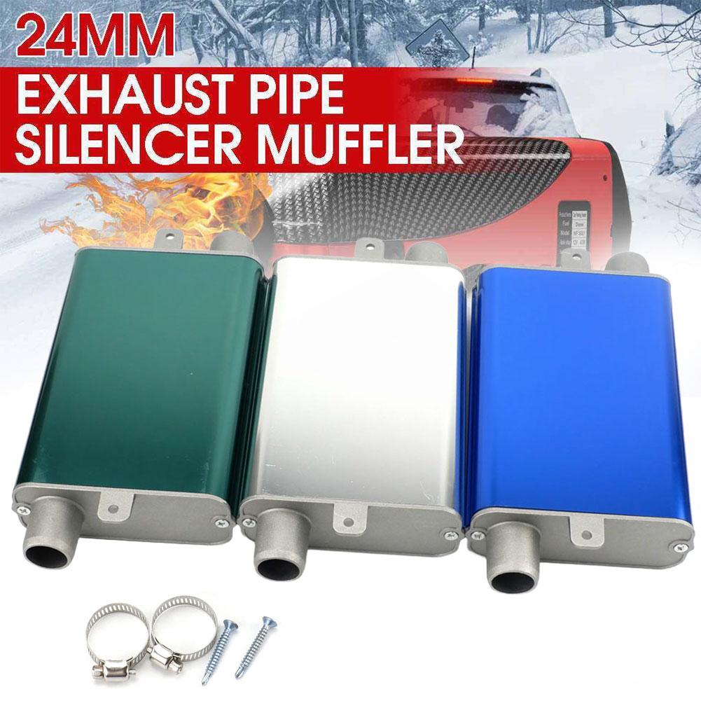 24mm Parking Heater Muffler Air Heater Aluminum Alloy Muffler Accessories For Car Truck VAN RV F4D3