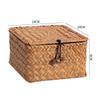 Woven Sea Vine & Bamboo Rectangle Snack Storage Basket