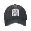 Grizzy Unisex WoUnisex Baseball Cap Cartoon Anime Distressed Washed Hats Cap Retro Outdoor Summer Snapback Cap