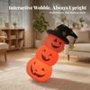 Inflatable Pumpkin Stack Long-Lasting Stacked Pumpkins with Witch Hat Waterproof