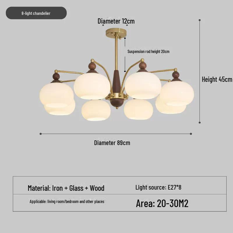 "French-Japanese Wabi-Sabi Style Chandelier: Bauhaus-Inspired Medieval Design for Living Room, Bedroom, or Restaurant"