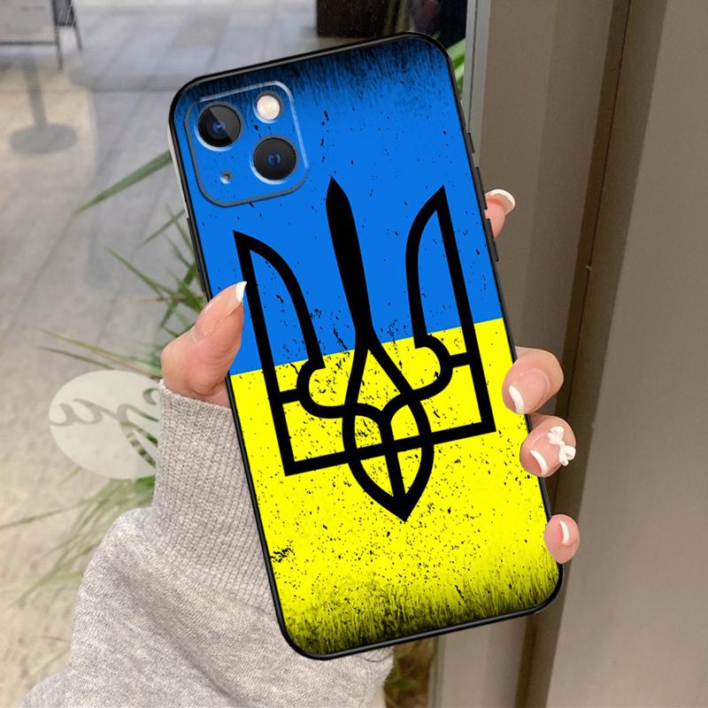 Ukrainian Flag Case For iPhone 17 Pro Max 16 14 13 12 11 15 Pro Max Plus 12 13 Mini 16e 17 Air Back Cover
