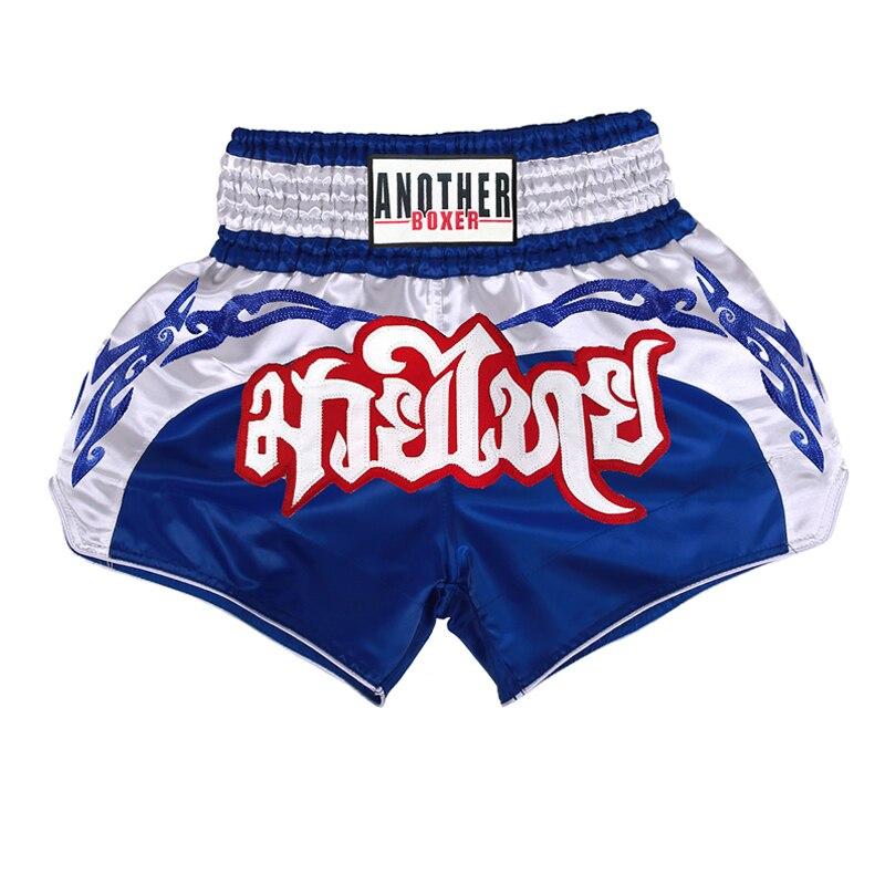 ARIASS Short de Muay Thai, Short d'entraînement de Combat MMA de Haute qualité pour Hommes, Femmes et Enfants(Red 2,S