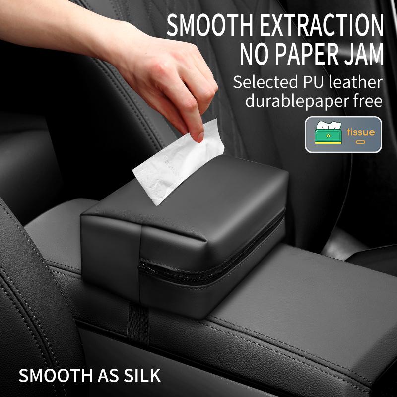 Car Mounted Tissue Box Drawer Box Creative Car Armrest Box Backrest Hanging Multifunctional Sun Visor Tissue Bag For Chevrolet
