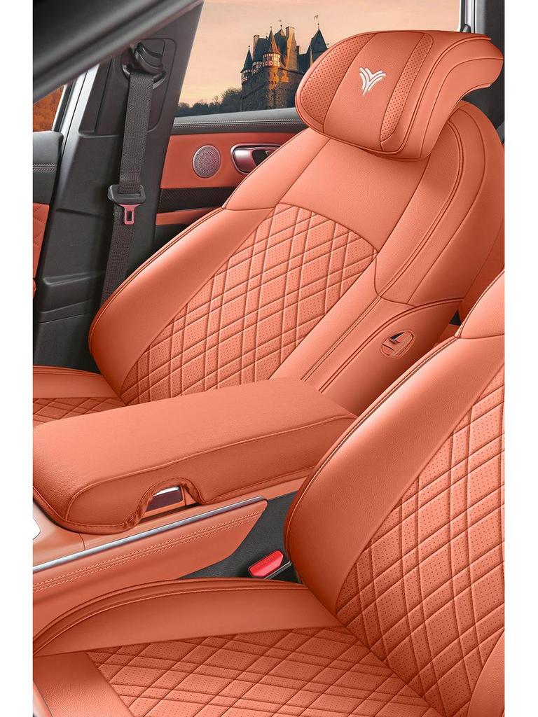 Nezha L Car Seat Cushion - New Model, Full Leather, Universal for All Seasons