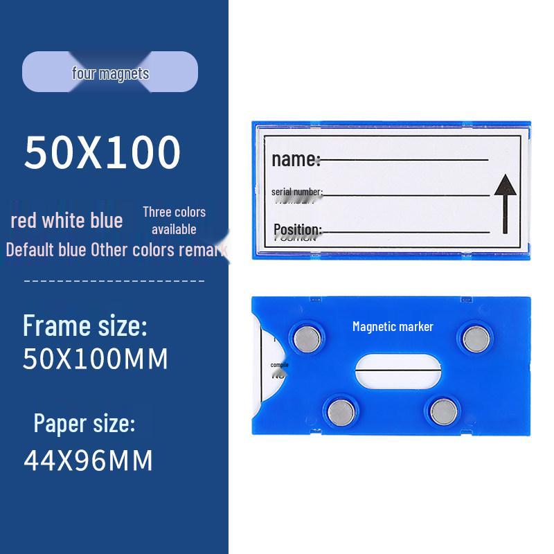 Magnetic Warehouse Shelf Label Holder Strip for Storage Organization