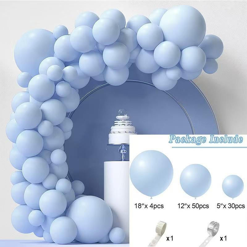 Conjunto de Balões Macarons Matte e Metálicos para Decorações de Festa de Aniversário Multicena