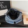 2026 Versatile Large-Capacity Personalized Denim Tote & Crossbody Bag