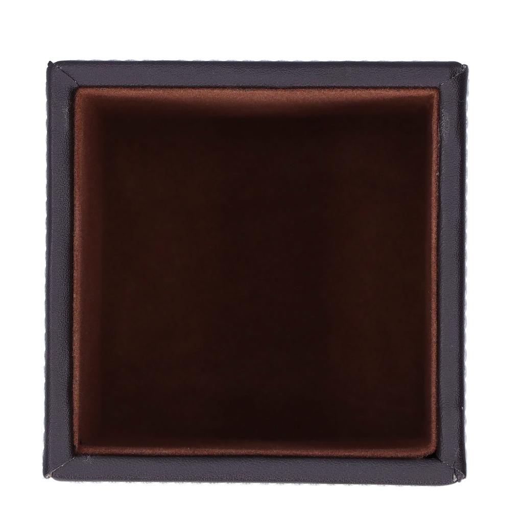Leather Pens Holder Desktop Stationery Organizer Box Storage Gifts Office Supplies