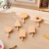 DIY Craft Stick Unfinished Wood Popsicle, Summer Ice Cream Shaped Wooden Popsicles Paint for Projects Home Decoration Supplies