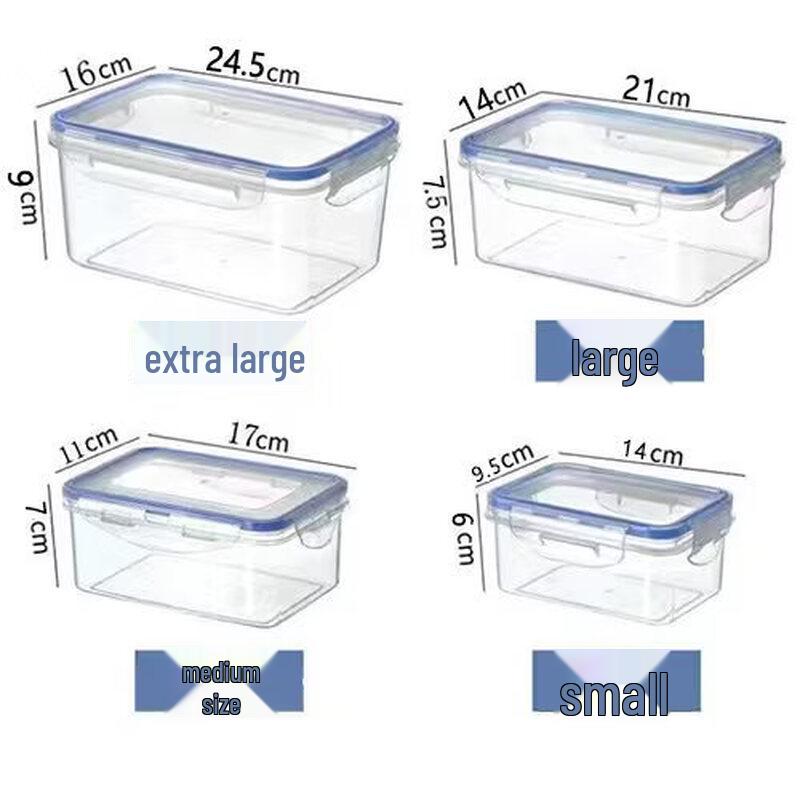 Plastikowy zestaw pojemników do przechowywania żywności, nadający się do kuchenki mikrofalowej