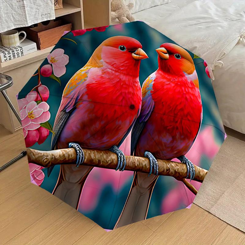 

1pc Birds, Floral Automatic Open/Close Umbrella, 8-Rib Sturdy Frame,Ideal Birthday/Gift for Men & Women, Outdoor Accessory yy251126054