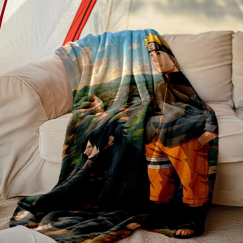 1pc Snug naruto Blanket, Lightweight & Durable Print Blanket, Perfect for Home, Couch, Bed, Picnic, Travel, Office