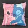 Față de pernă drăguță Disney Lilo&Stitch Personaj Anime Desen Animat Înger Pernă Canapea Decorațiune Casă Dormitor Kawaii Cadouri de Ziua de NaștereA,(3)
