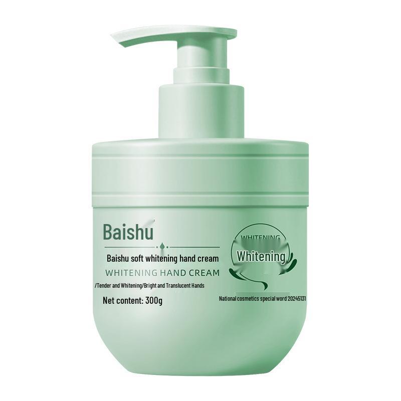 Autumn/Winter Baishu Soft Whitening Hand Cream 300g - Non-Greasy, Hydrating, and Refreshing for Tender Skin.