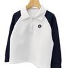 Kids' 2026 Spring/Autumn High-Neck Raglan Polo Hoodie