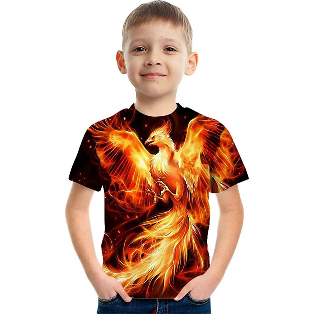 Baby Sommerkleidung Fliegender Adler Kleinkind Jungen T-Shirt Kinderbekleidung Mädchen Kurzarm Kinder Oberteile Kinderkleidung