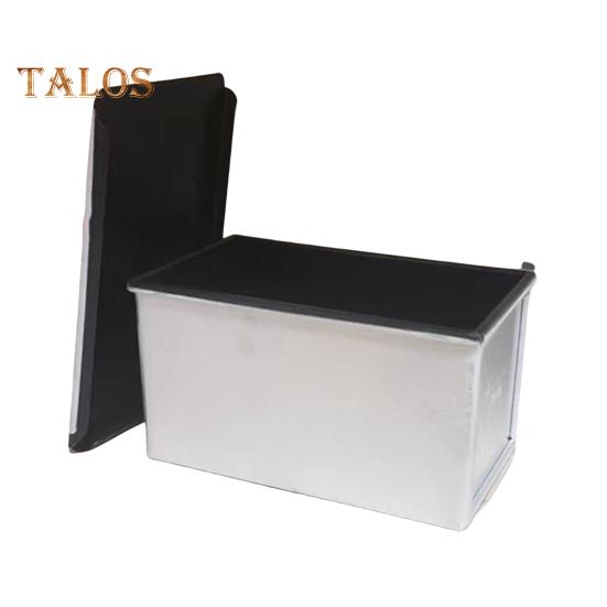 Moule à pain grillé avec couvercle Revêtement antiadhésif Récipient à pain en alliage d'aluminium pour une cuisson saine Sandwich Toast Four Ustensiles de cuisson