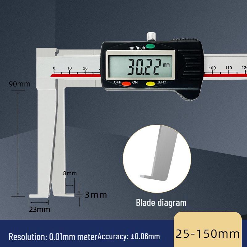 Guilin Guanglu High-Precision Digital Caliper for Inner Hole, Inner Circle, Flat-Headed Groove Measurement