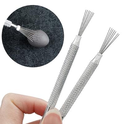 7 Pin Federdraht Textur Keramik Werkzeuge Polymer Clay Bildhauerei Modellierwerkzeug Diy Töpferpinsel Töpferwerkzeuge Kuchenzubehör