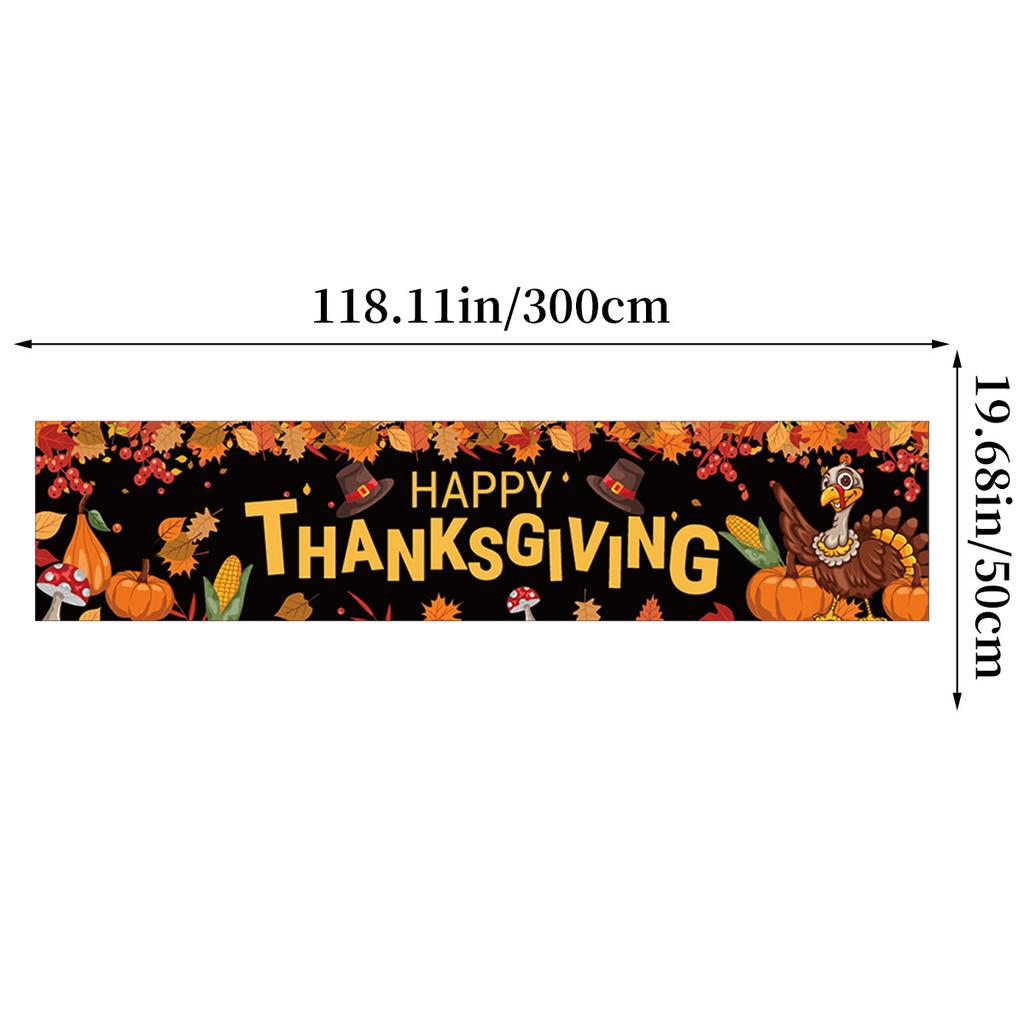 Thanksgiving Harvest Turkey Party Decoration Outdoor Garden Garden Banner Poster