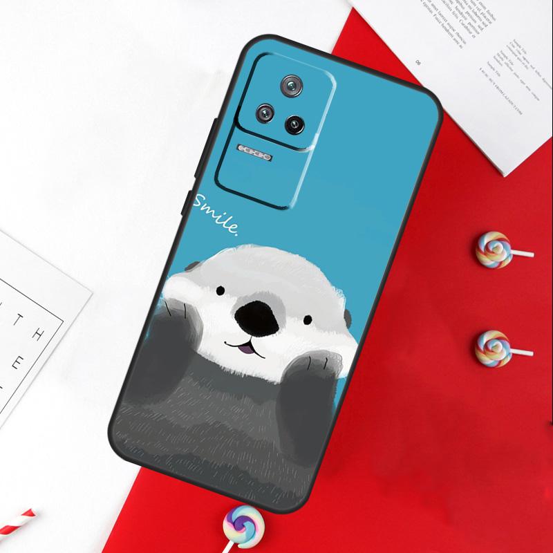 

Cute cartoon otter Cover For Xiaomi 14 Ultra 15 13 11T 12T 13T 14T Pro POCO X7 Pro X3 X5 X6 M6 F5 F6 Pro Case POCO X7 Pro