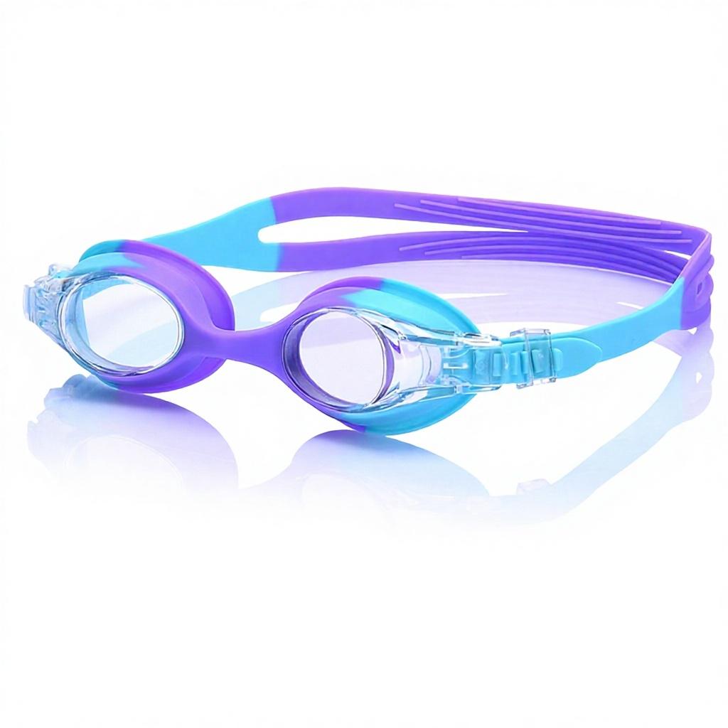 Stock Children Anti-Fog Sun Protection Silicone Swim Goggles for 3-14 Years Waterproof Adjustable No Leaking Training Leisure