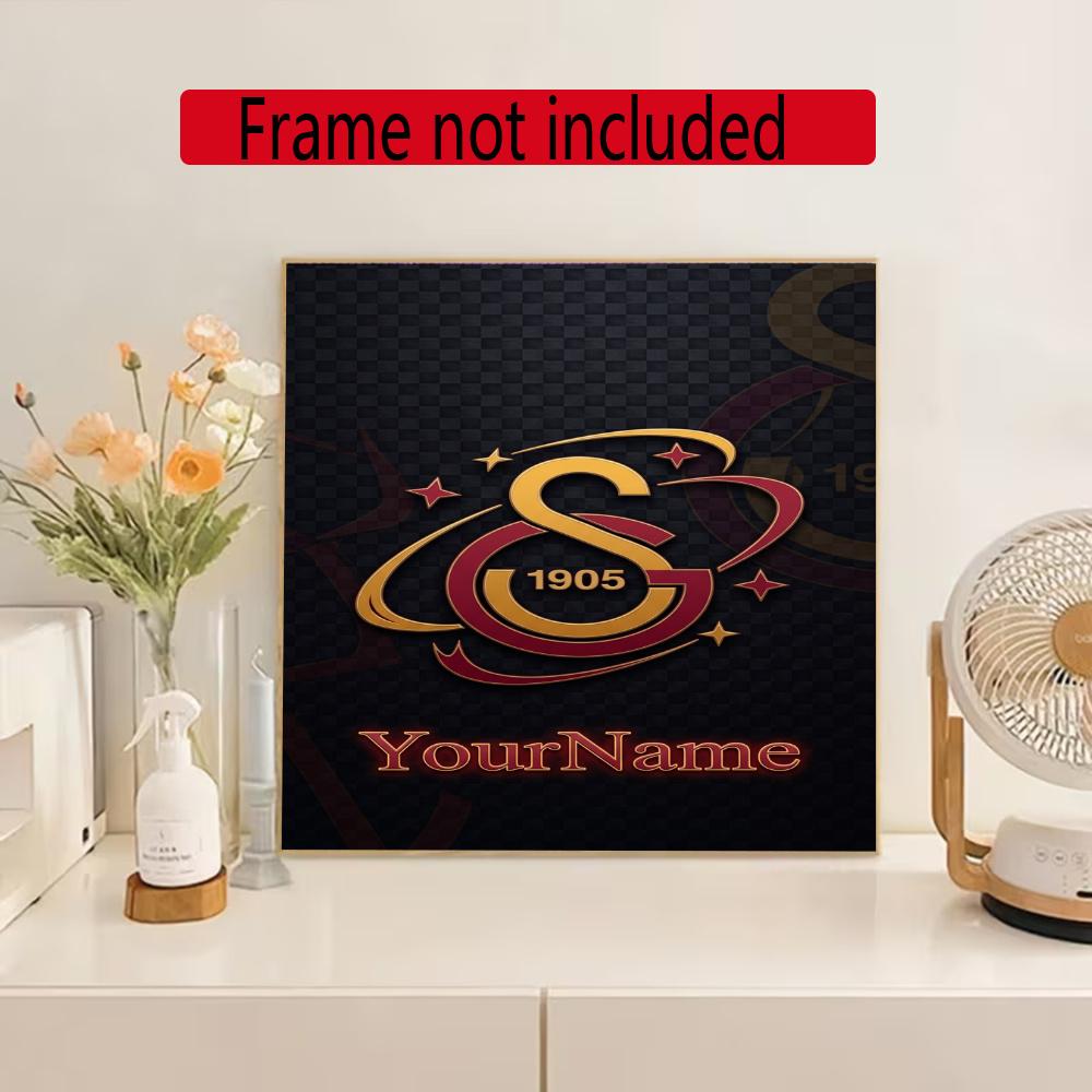 Galatasaray Customize Text Diamond Painting Round Diamond Mosaic Suitable For Beginners Diamond Painting Rhinestones Gift Frameless
