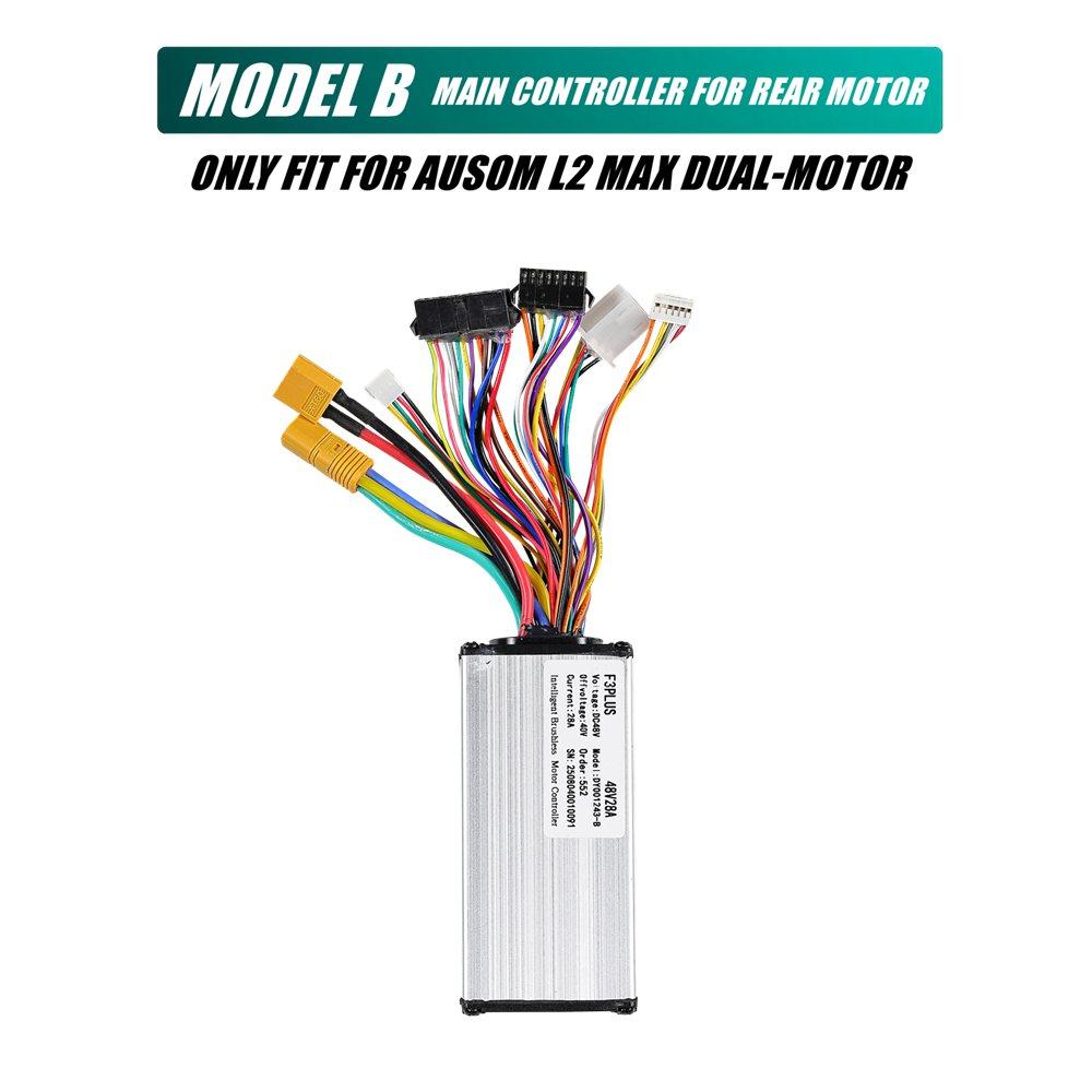 48V28A Controller for AUSOM L2 MAX Dual-Motor 48V Electric Scooter L2MAX Main & Sub Controller to Control Front & Rear Motor