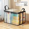 Large Clear PVC Storage Box with Flip Top Lid Window Multipurpose Transparent Organizer for Toys and Home Storage