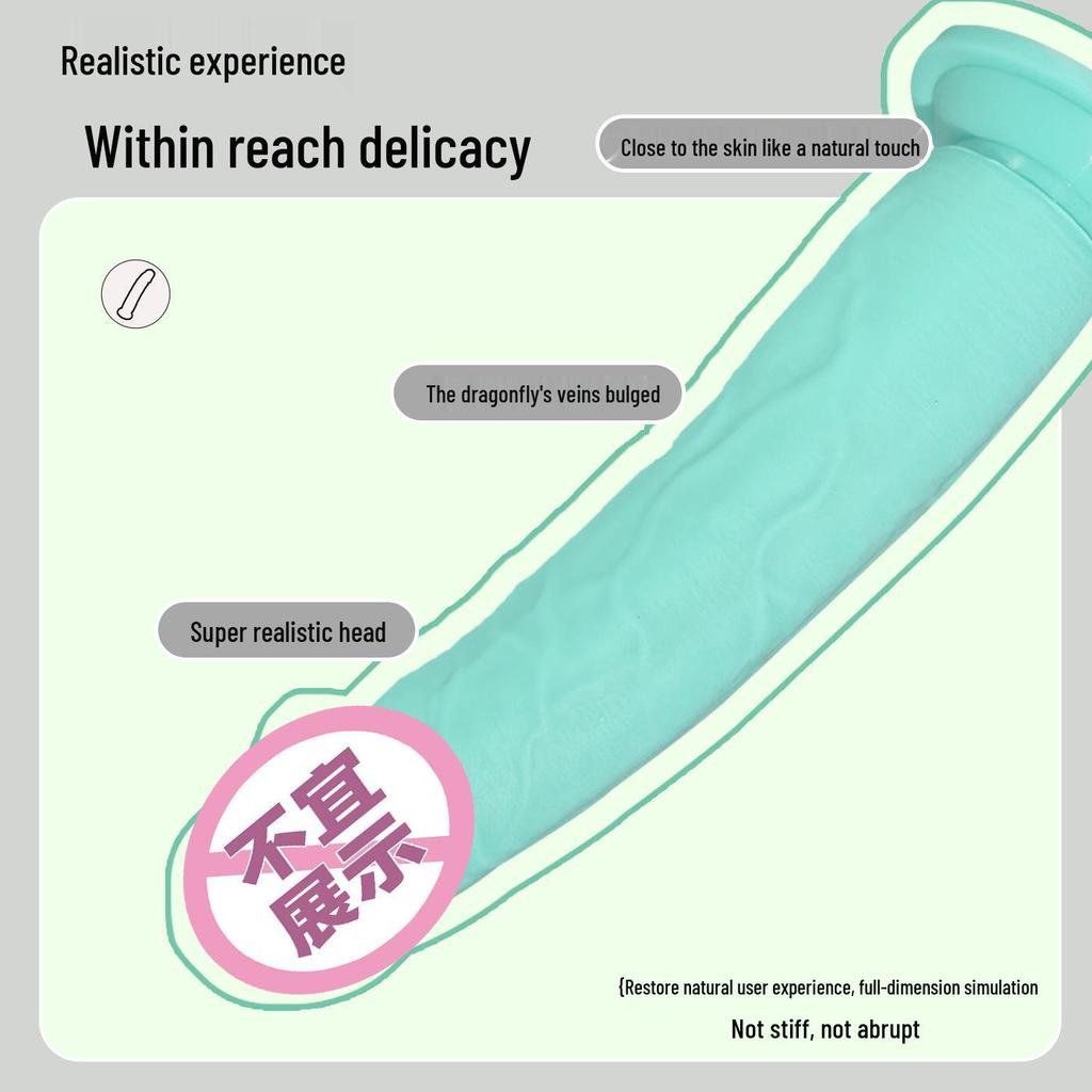 Realistic Silicone Dildo with Suction Cup: Unisex Adult Masturbator
