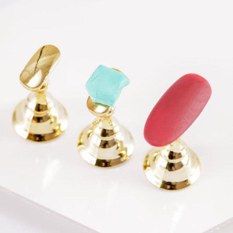 1 Set Pink White Nail Adhesive Glue Clay Reusable Tacky Gel For Art Practice Stand Display Holder False Tips Manicure Tools