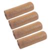 4 Rolls Durable Plastic Mesh Ribbon for Christmas Tree Decoration Perfect for DIY Projects and Festival Home Decors