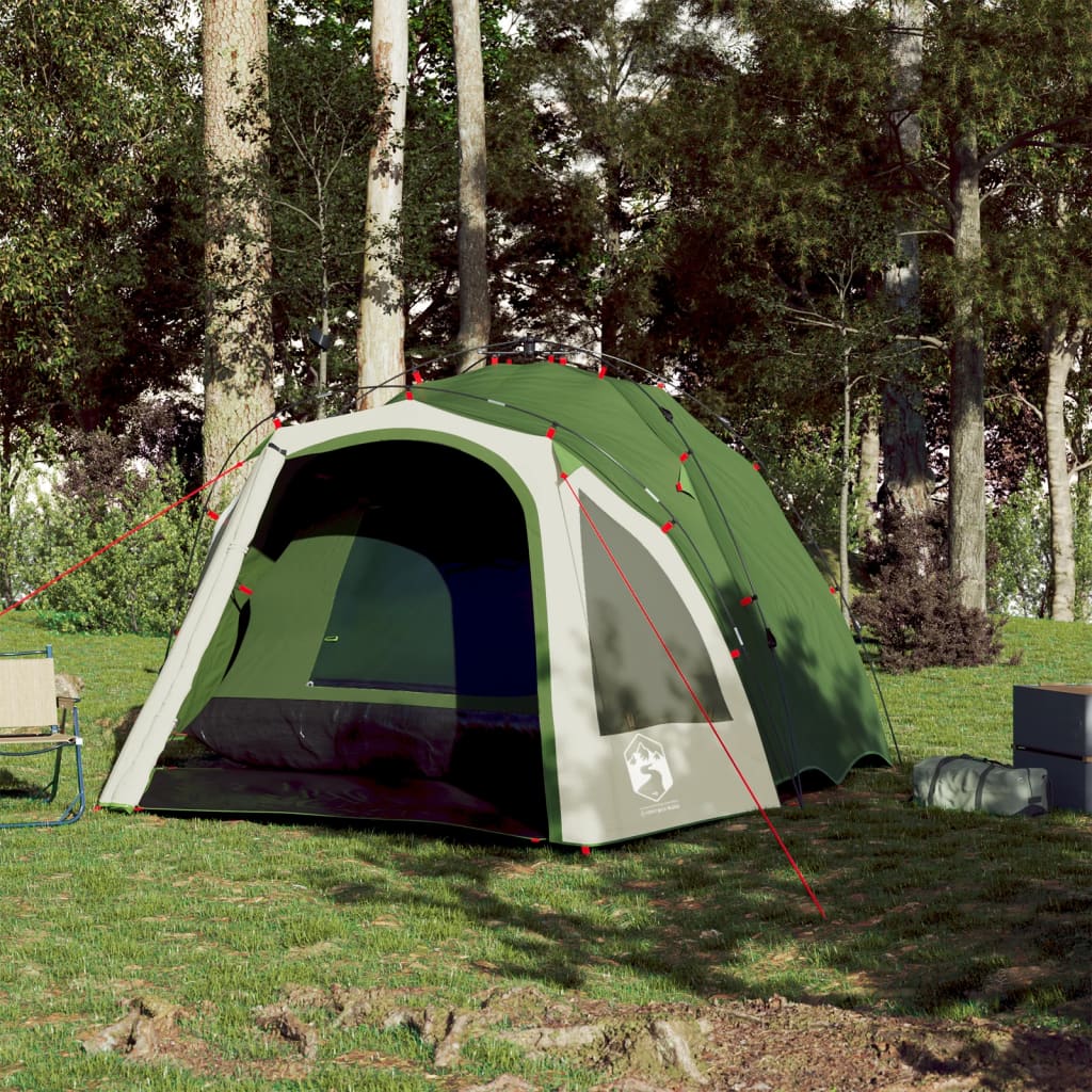 Dome Camping Tent for 3 Persons Green Quick Release