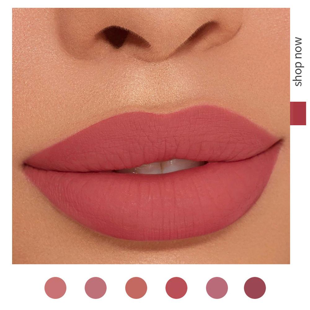 6pcs/Set Sexy Velvet Matte Liquid Lipstick Waterproof Long Lasting Nude Lip Gloss Kit Makeup Gift