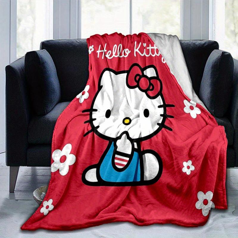 1pc. Hello Kitty Cute Cartoon Blanket - Perfect for Home, Office, Outdoor Use, Gift Idea, Suitable for All Seasonsz041706
